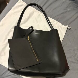 Large Black Charles & Keith Tote Shoulder Bag